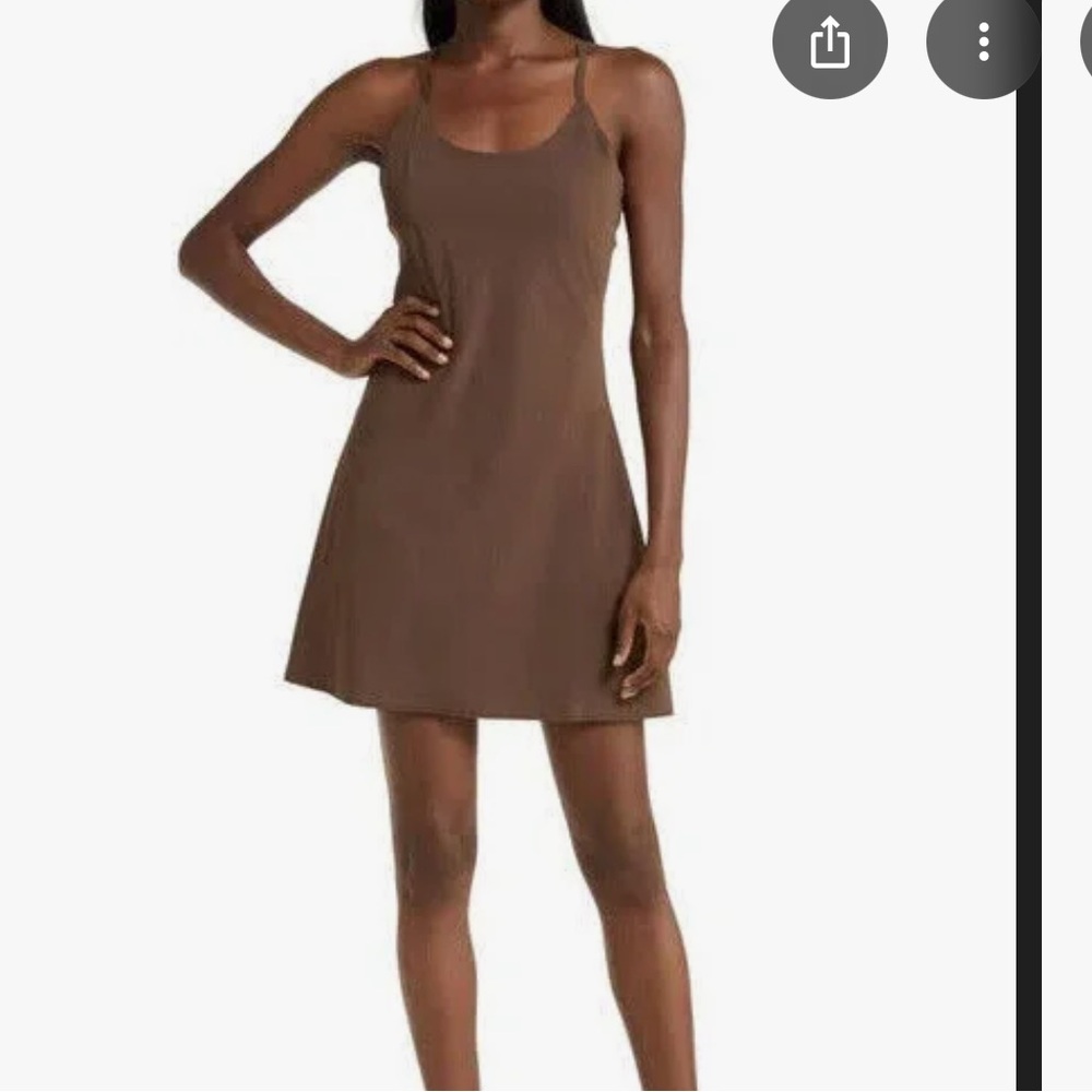 Chocolate Brown Outdoor Voices Exercise Dress